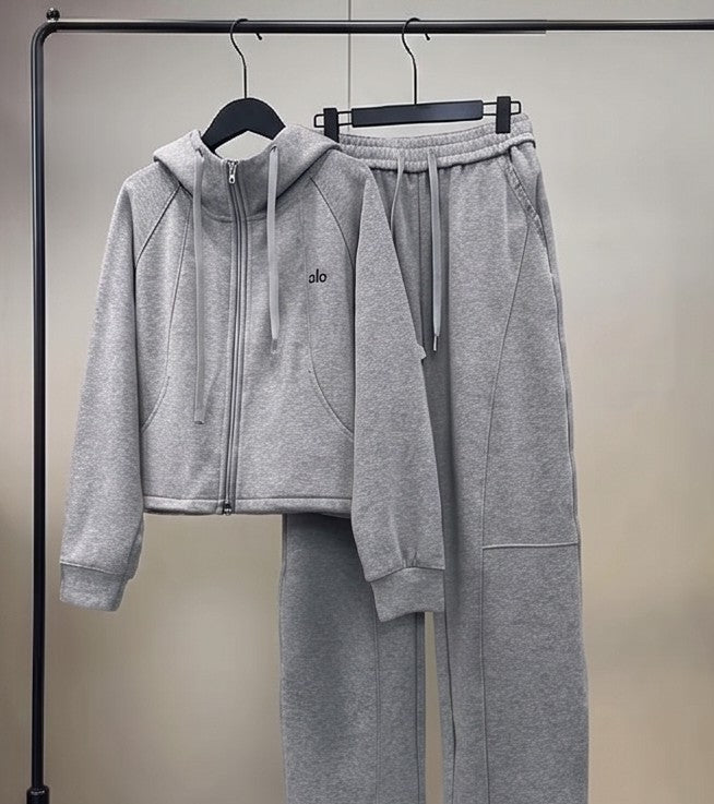Zip-Up Hoodie Tracksuit Co-ord Set