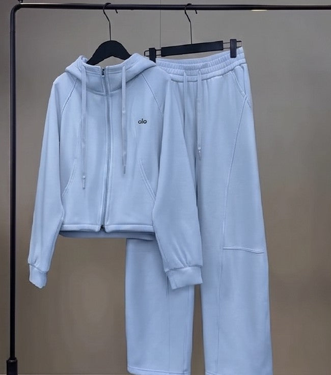 Zip-Up Hoodie Tracksuit Co-ord Set