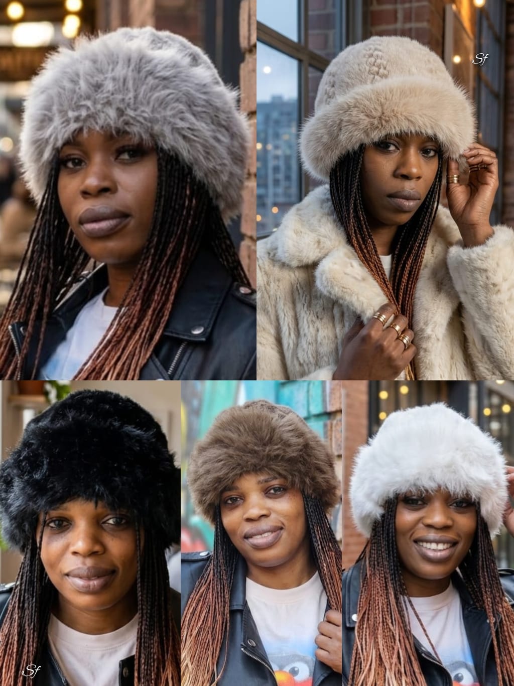 Faux Fur Bucket Trapper Hat
