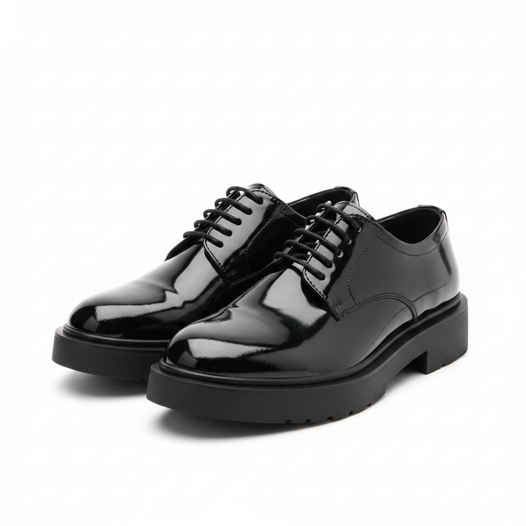 Black Patent Leather Formal Shoes