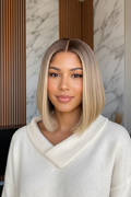 Different Model - Blonde Bob Wig