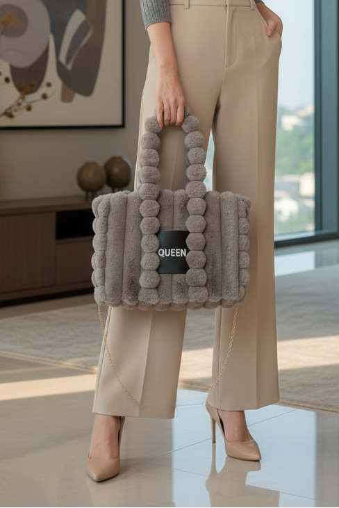 Grey Queen Bag Lifestyle