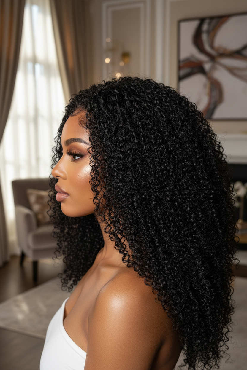 Pixie Curl 13x4 Lace Front Wig - Side View